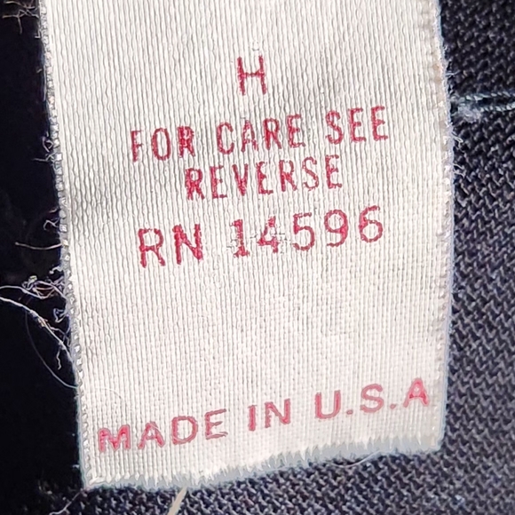 Vintage Black Velvet Dress with Red Accents w/ Side Split -22" pit to pit, 51" L - Picture 5 of 6